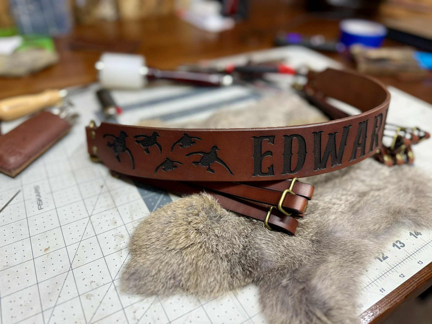 Flying Ducks Engraved Duck Tote