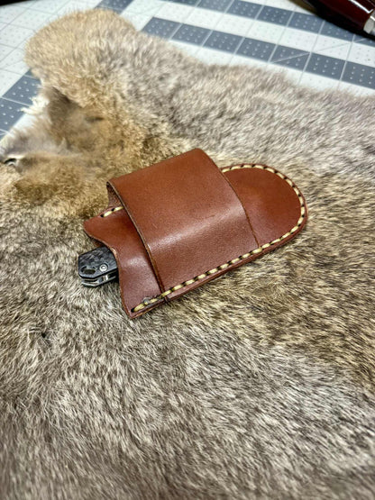 Knife Pancake Sheath 90 Degree "Basket Weave"