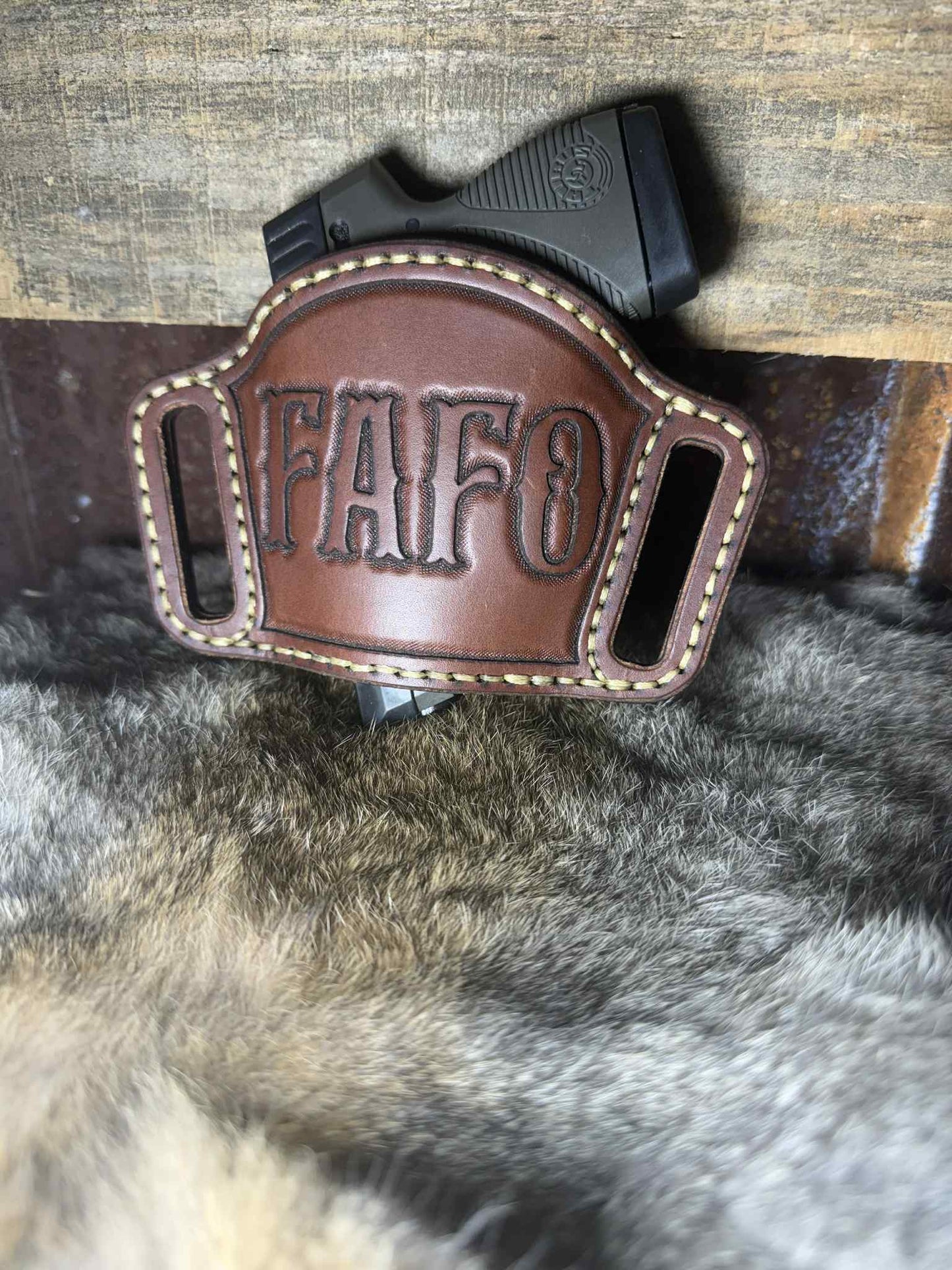 Pistol Pancake Sheath "FAFO"